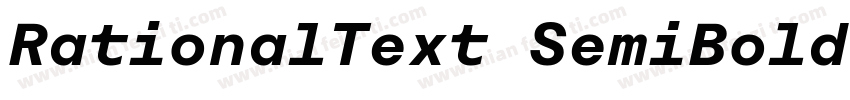 RationalText SemiBold字体转换